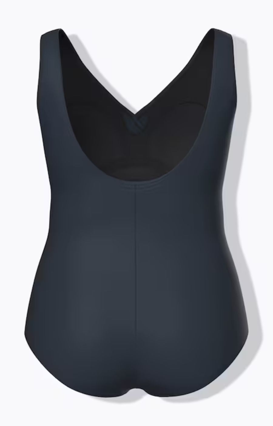 Ulla Popken Stripe Swimsuit in Navy 