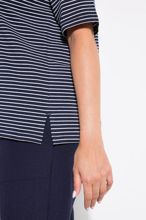 Ulla Popken Striped Navy Shirt