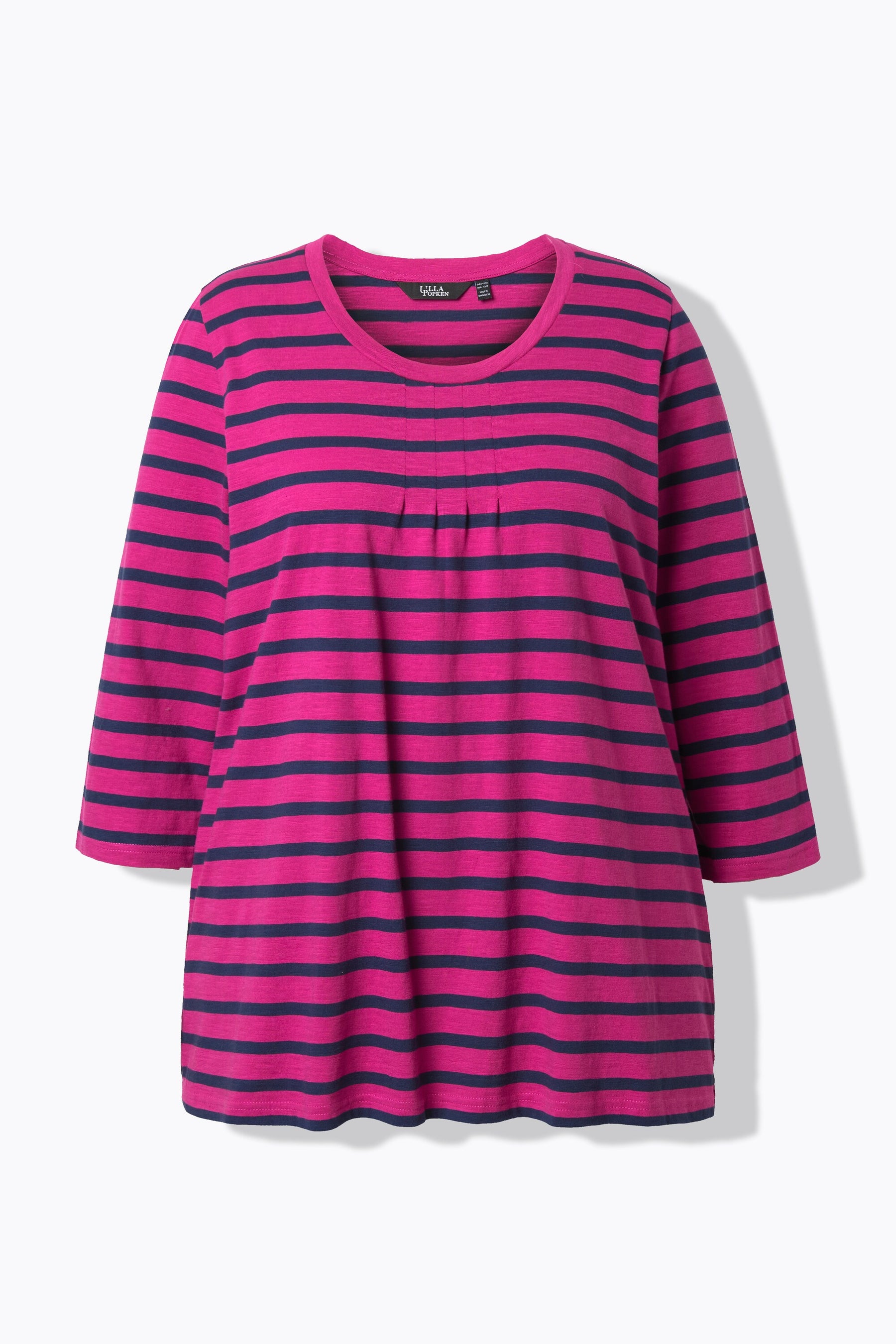 Ulla Popken Striped Top in Pink