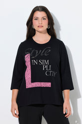 Ulla Popken Style Top in Black 