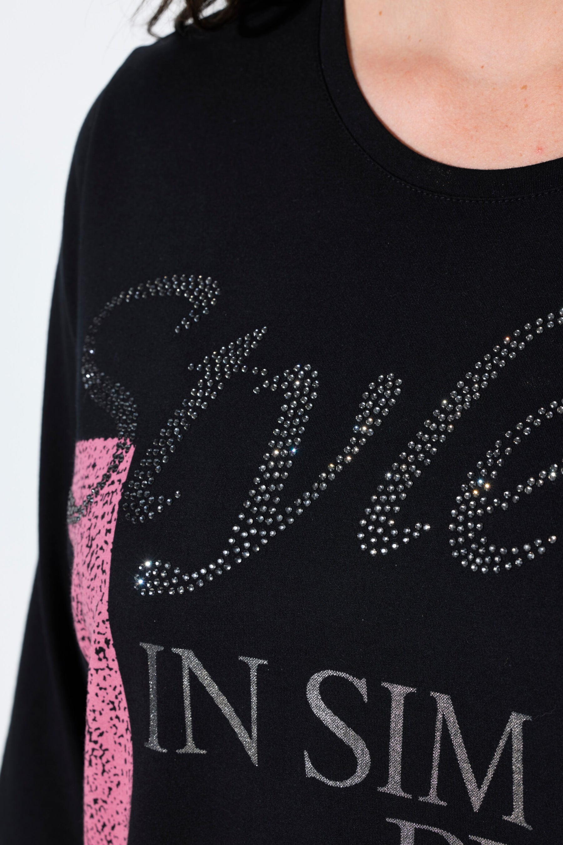 Ulla Popken Style Top in Black. 