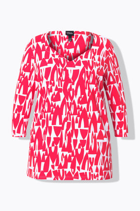 Ulla Popken Sweetheart Blouse in Red