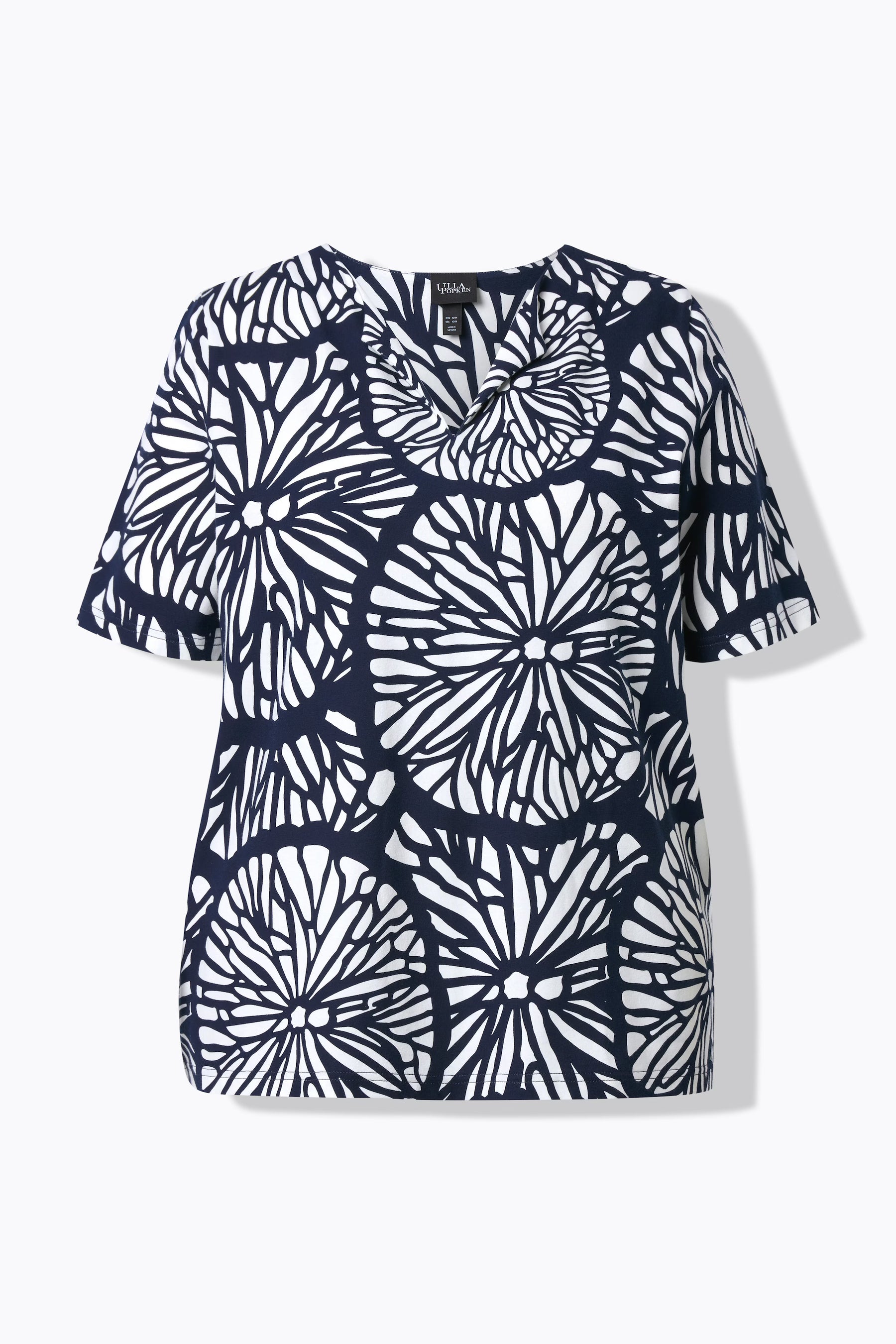 Ulla Popken T-Shirt in Navy 