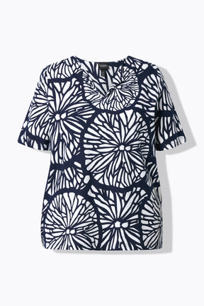 Ulla Popken T-Shirt in Navy 