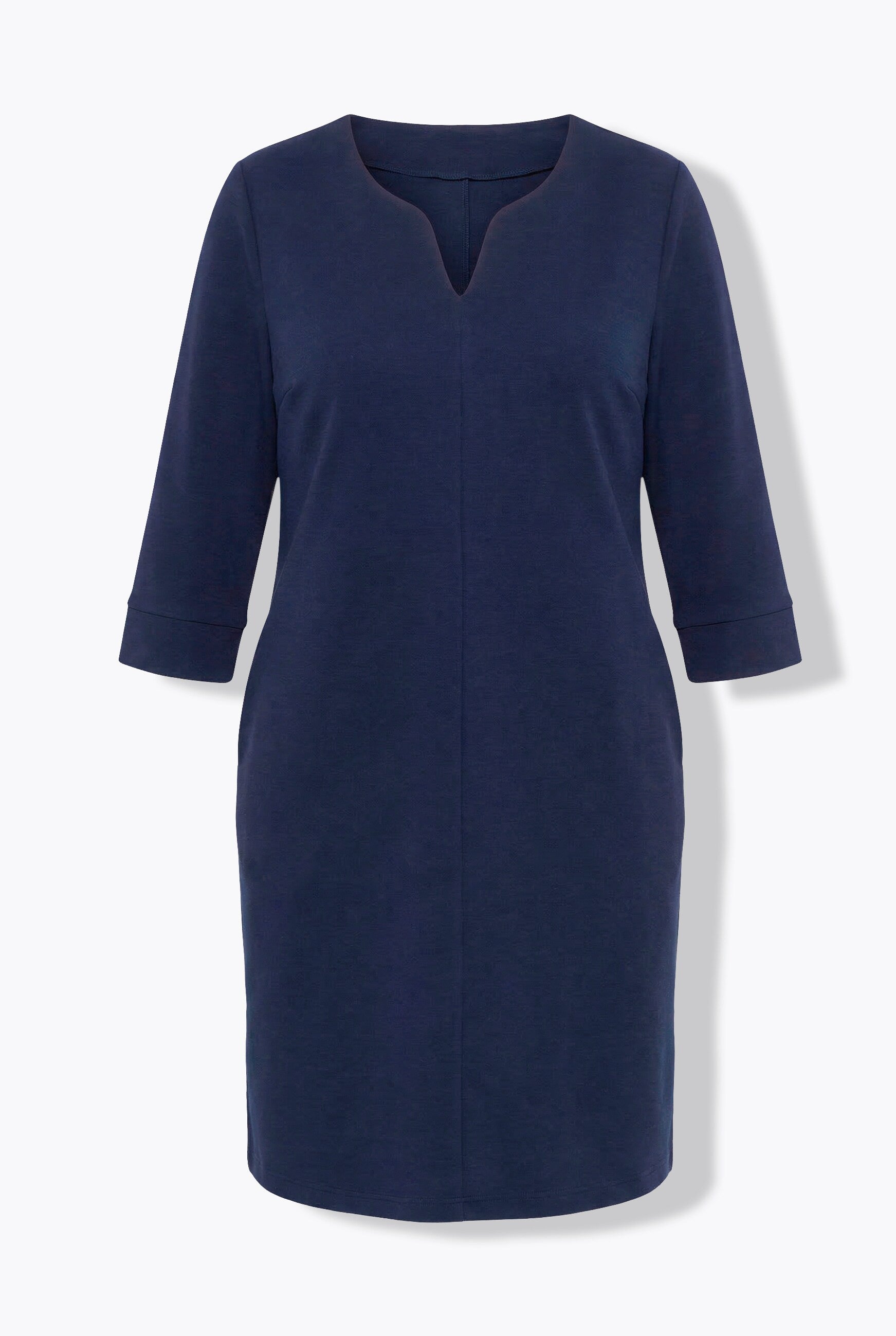 Ulla Popken Textured Dress in Navy 