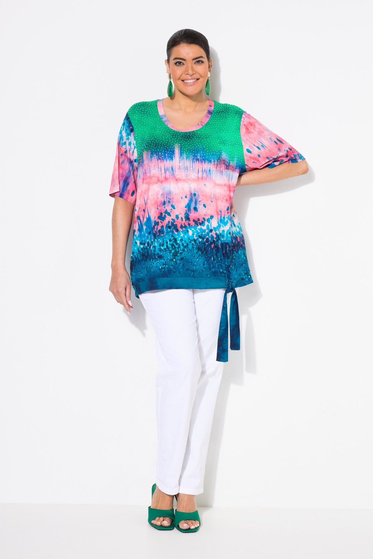 Ulla Popken Tie Hem T-Shirt