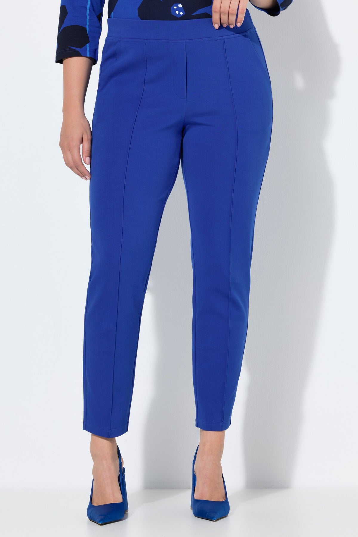 Ulla Popken Trousers in Royal Blue. 
