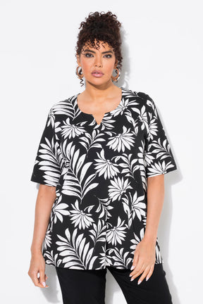 Ulla Popken Tunic Shirt in Black