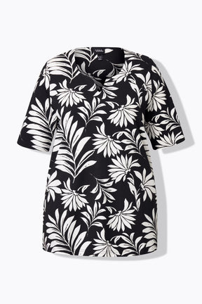 Ulla Popken Tunic Shirt in Black