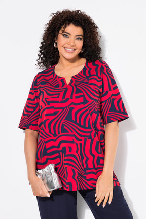 Ulla Popken Tunic Shirt in Red