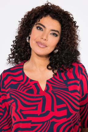 Ulla Popken Tunic Shirt in Red