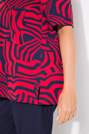 Ulla Popken Tunic Shirt in Red