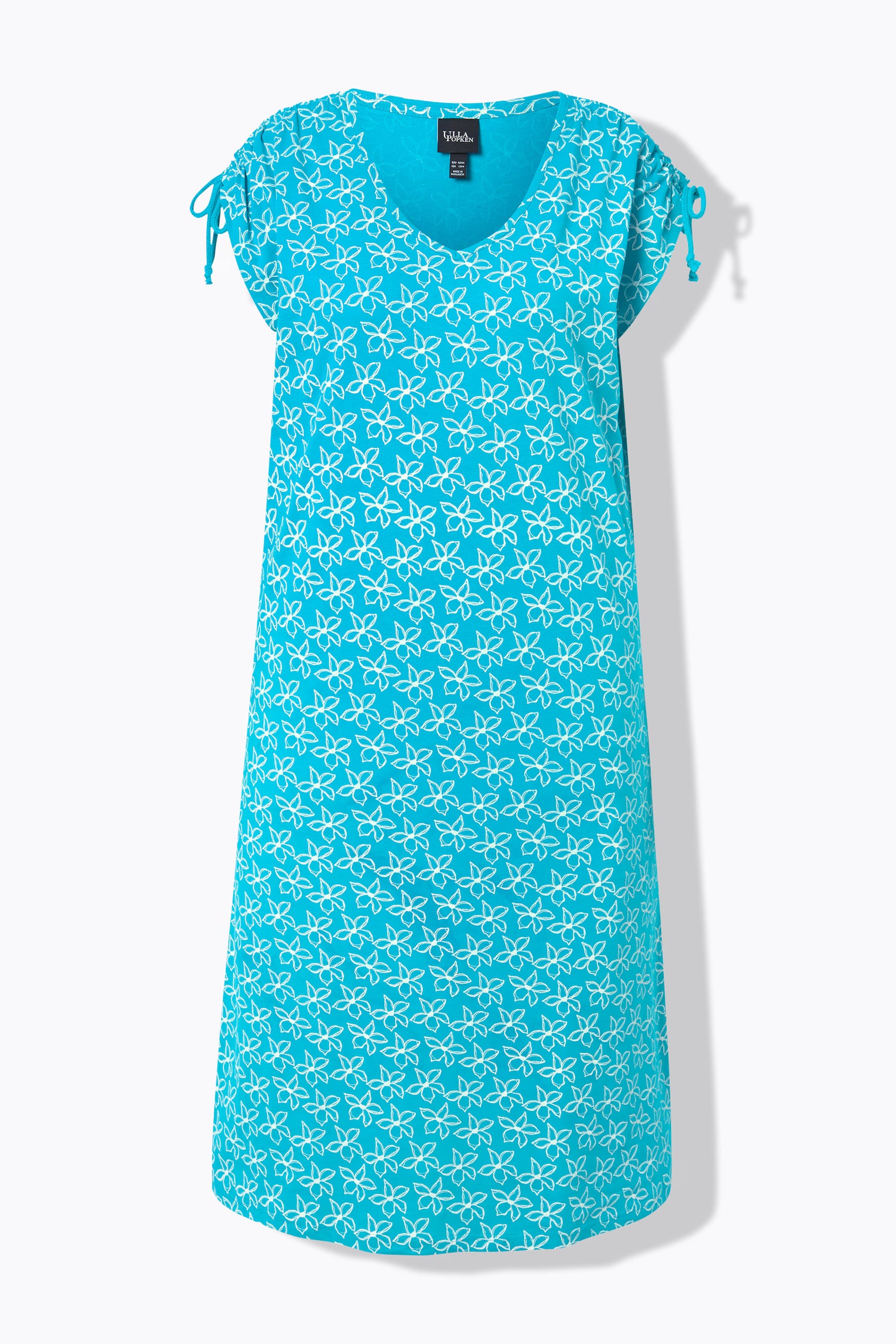 Ulla Popken Turquoise Floral Dress