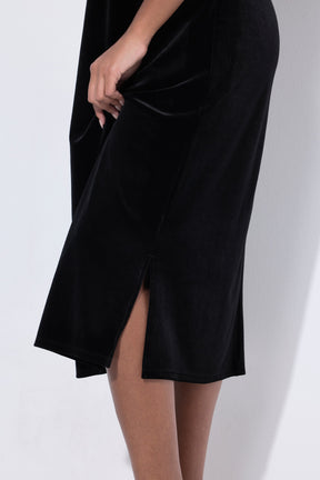 Ulla Popken Two Layer Black Dress
