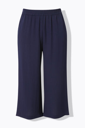 Ulla Popken Wide Leg Culottes in Navy