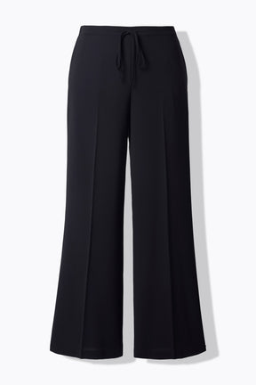 Ulla Popken Wide Leg Trousers in Black