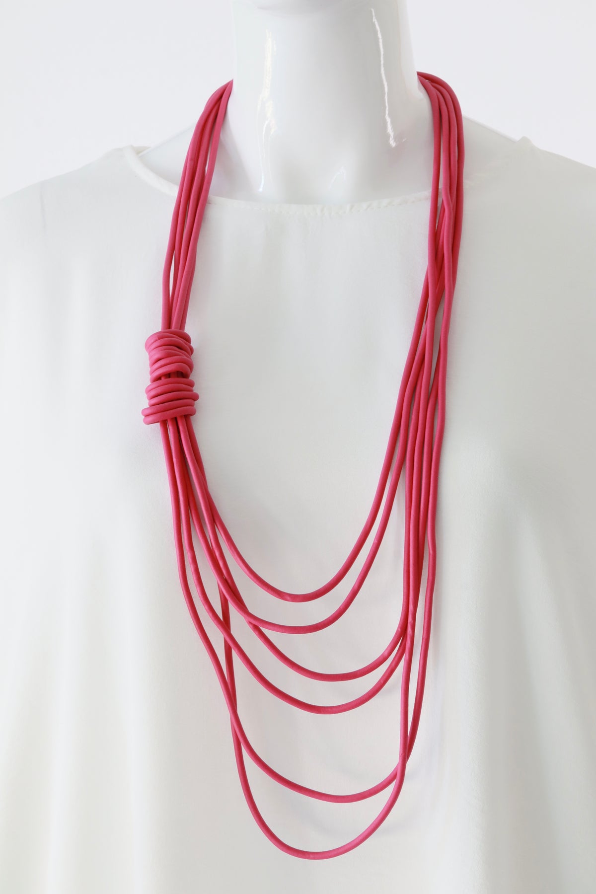 Uma Necklace in Fuchsia