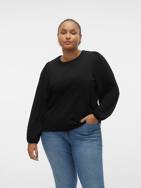 Vero Moda Curve Pleated Sleeve Top