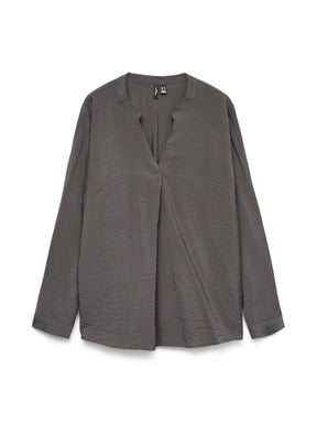 Vero Moda Curve Josie Blouse in Grey