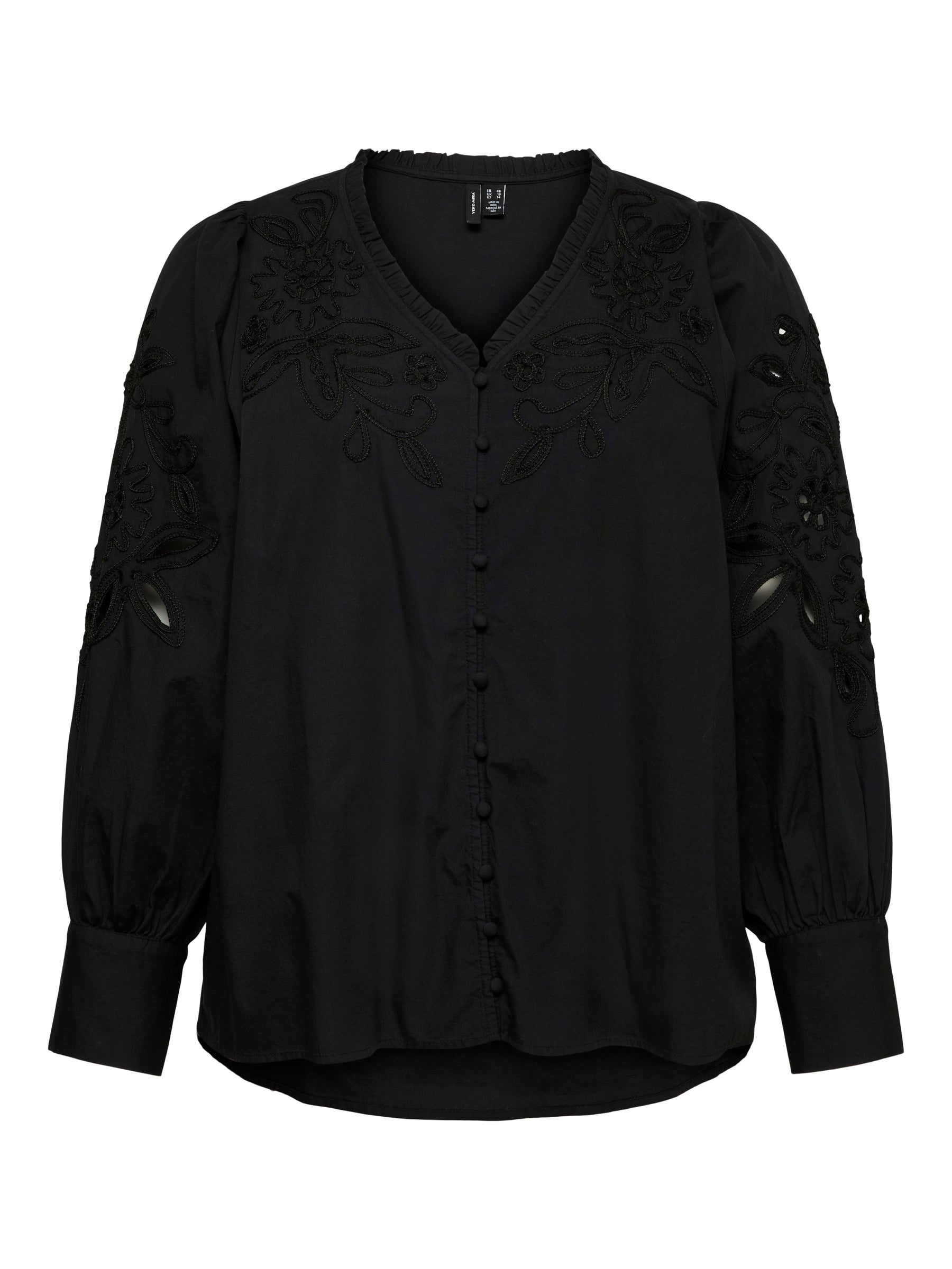 Vero Moda Curve Olive Shirt in Black