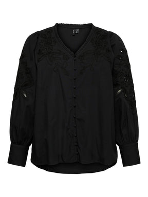 Vero Moda Curve Olive Shirt in Black