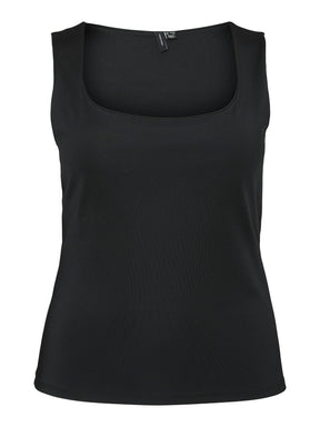 Vero Moda Curve Million Vest Top in Black