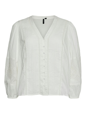 Vero Moda Curve Jamilla Top in White