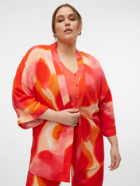 Vero Moda Curve Jade Kimono in Orange