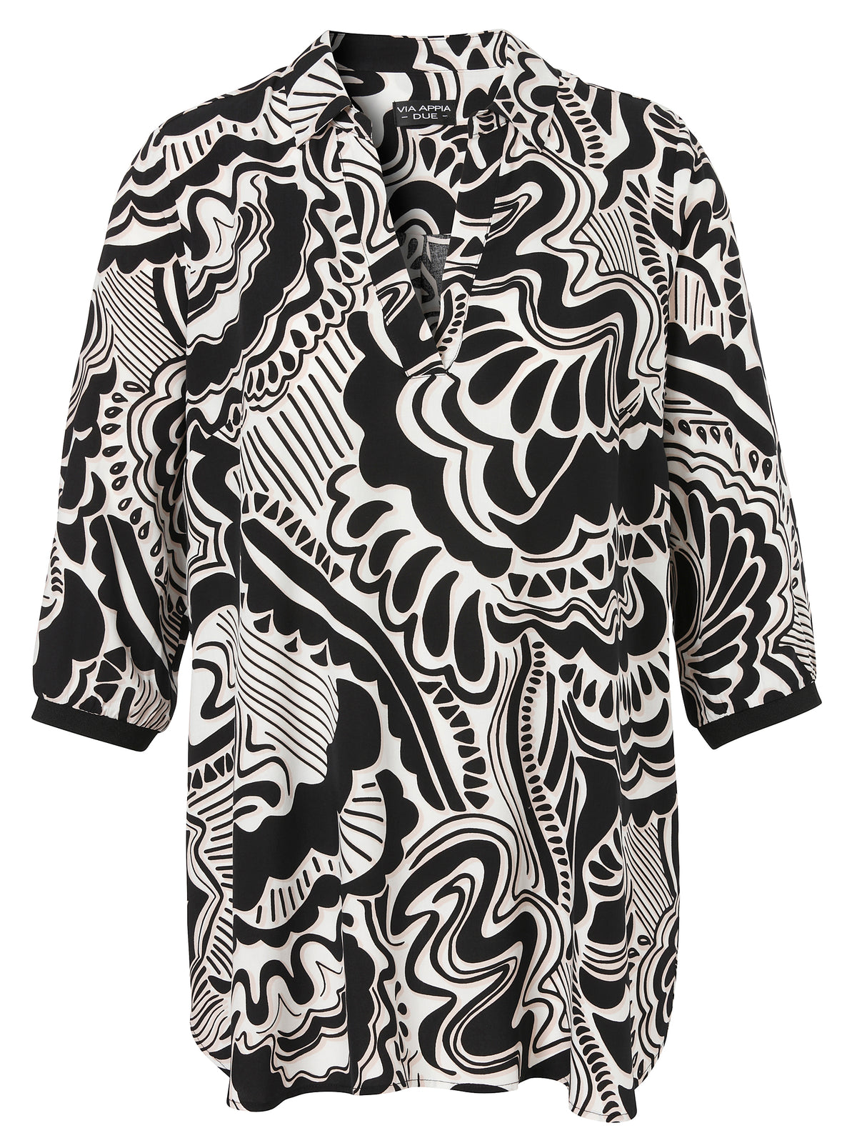 Via Appia Due Printed Shirt TunicVia Appia Due Printed Shirt Tunic