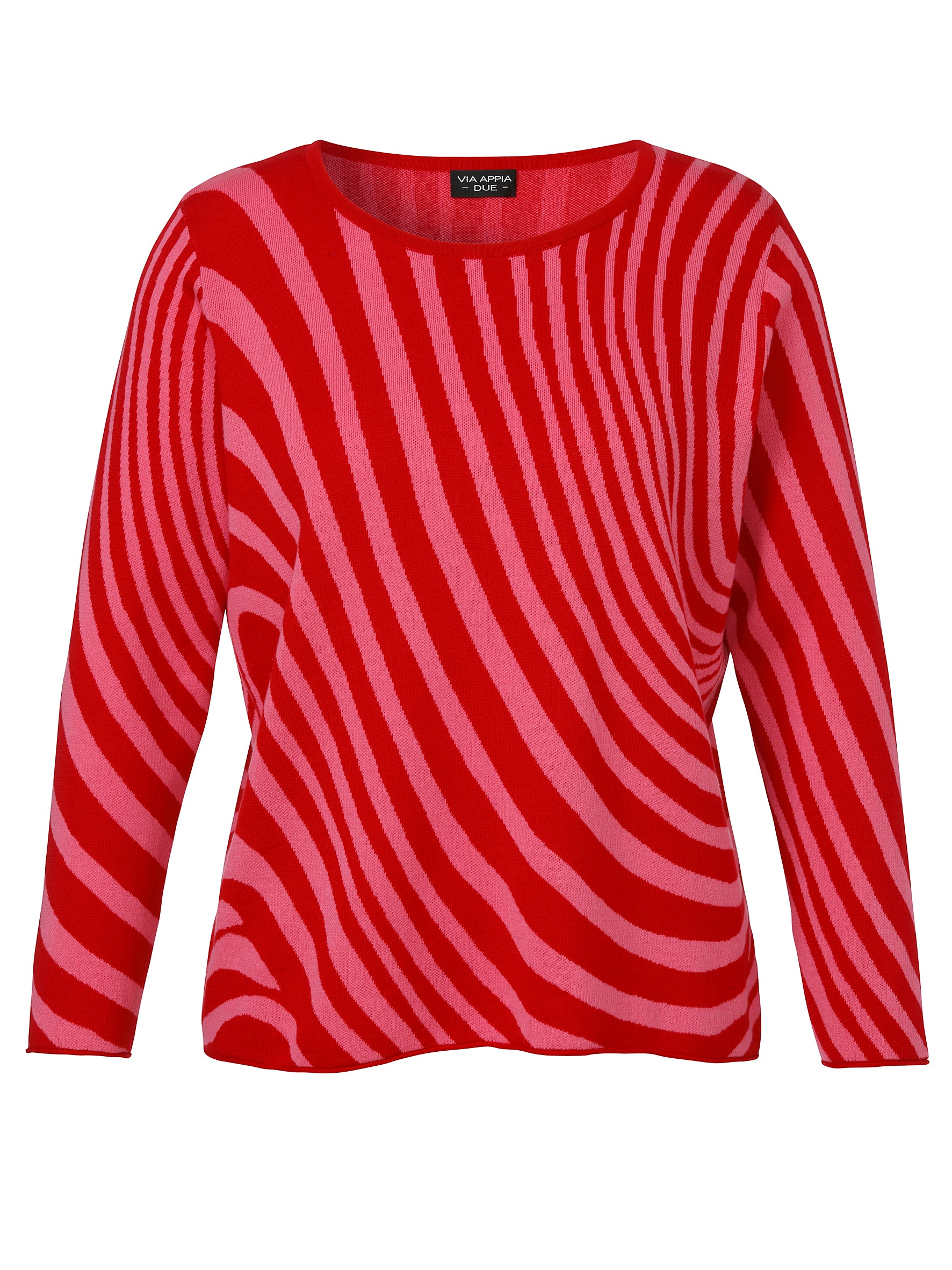 Via Appia Due Fine Knit Jumper in Red