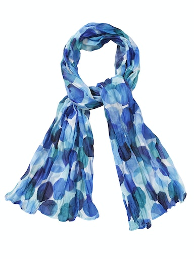 Via Appia Due Crinkled Scarf Blue