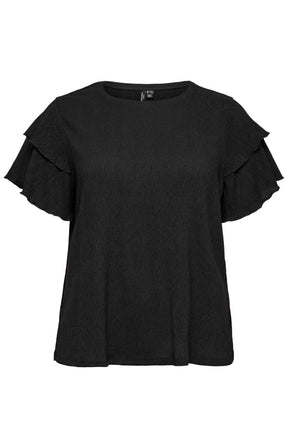 Vero Moda Curve Amanda Top in Black