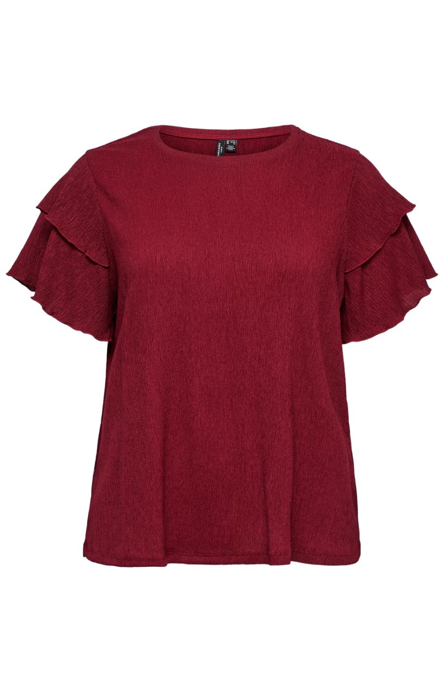 Vero Moda Curve Amanda Top in Wine