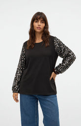 Vero Moda Curve Bella Sweater in Black 