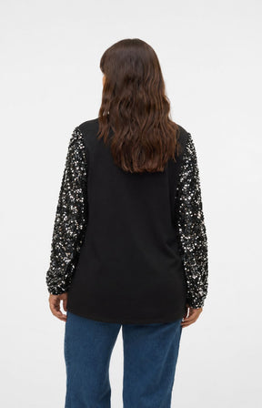 Vero Moda Curve Bella Sweater in Black 