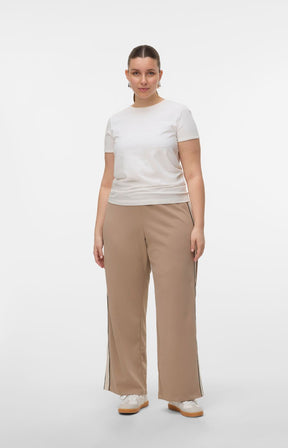 Vero Moda Curve Berlin Trousers in Beige