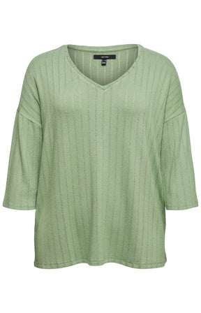 Vero Moda Curve Brianna Top in Green