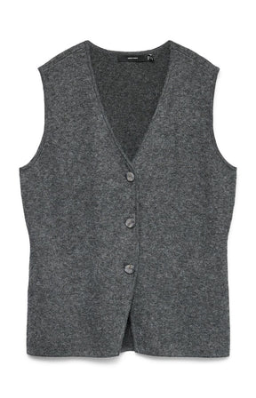 Vero Moda Curve Brisa Vest in Grey