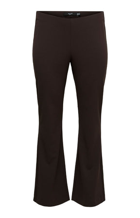 Vero Moda Curve Brooklyn Flared Trousers in Chocolate  