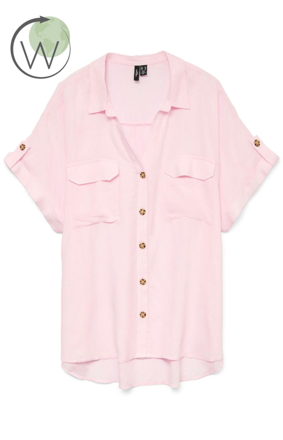 Vero Moda Curve Bumpy Shirt in Pink