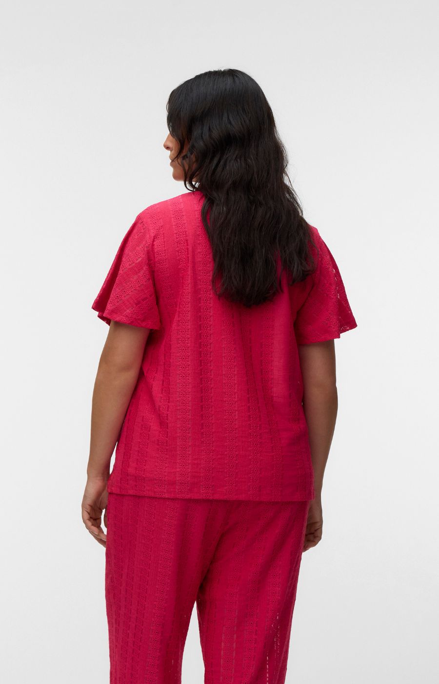 Vero Moda Curve Cassandra Top in Pink 