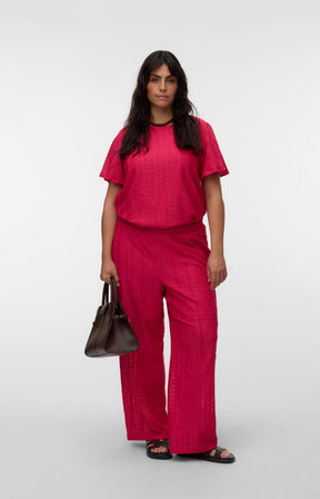 Vero Moda Curve Cassandra Top in Pink 
