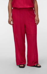 Vero Moda Curve Cassandra Trousers in Pink 