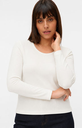 Vero Moda Curve Chloe Top in White 