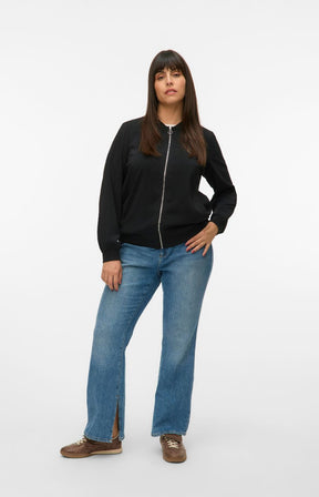 Vero Moda Curve Coco Bomber Jacket in Black 
