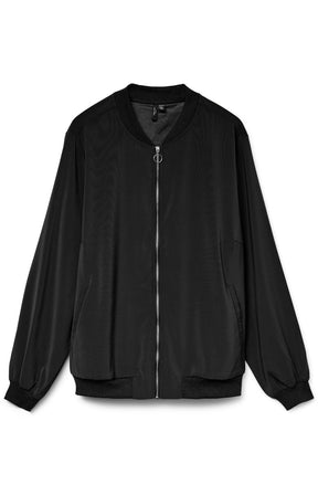 Vero Moda Curve Coco Bomber Jacket in Black 
