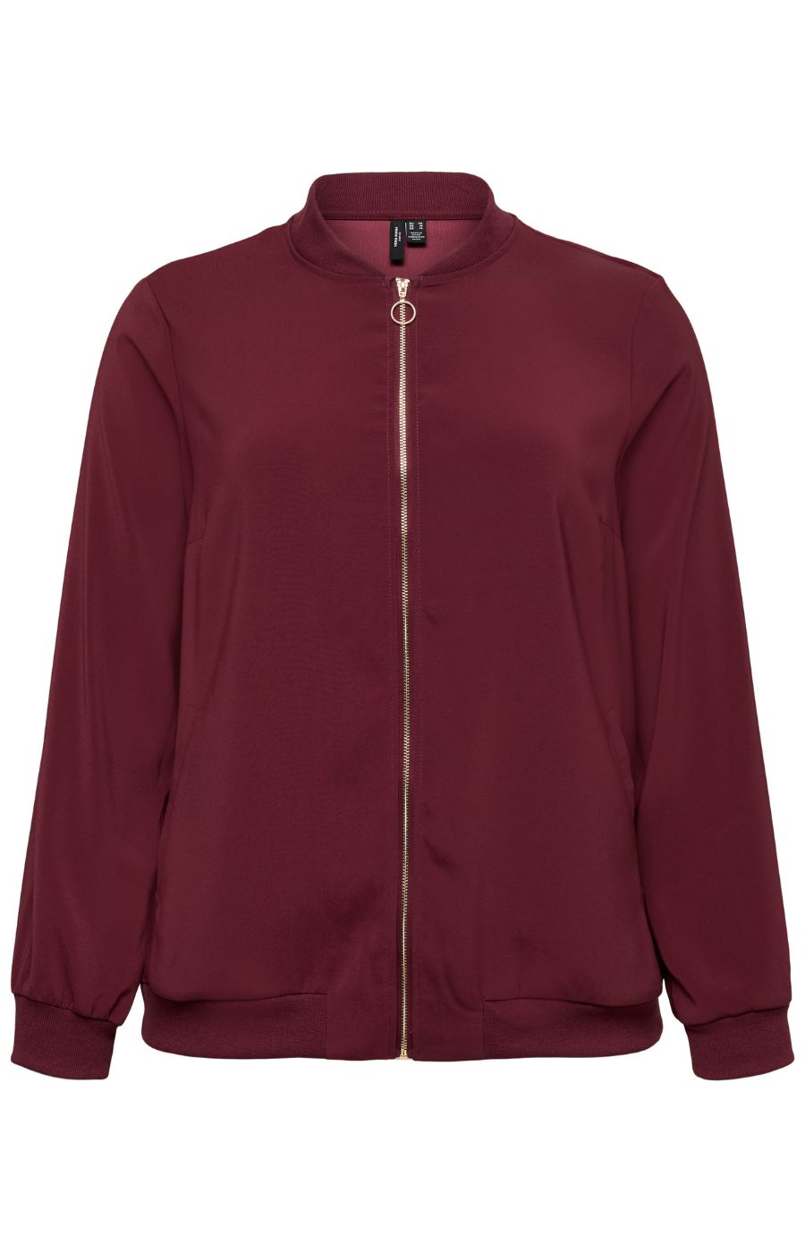 Vero Moda Curve Coco Bomber Jacket in Wine 