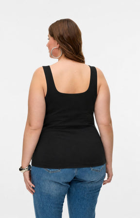 Vero Moda Curve Ditte Top in Black 