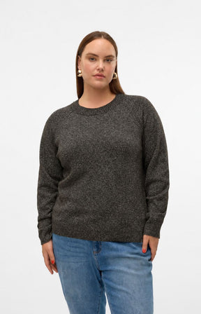 Vero Moda Curve Doffy Jumper in Chocolate 