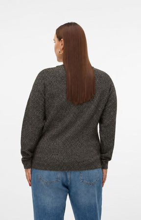 Vero Moda Curve Doffy Jumper in Chocolate 